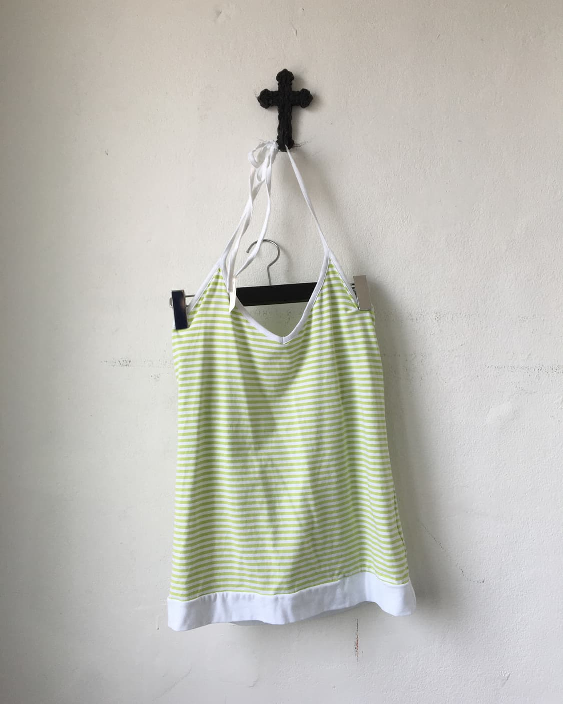 Stripe pattern holter neck sleeveless 상품이미지2