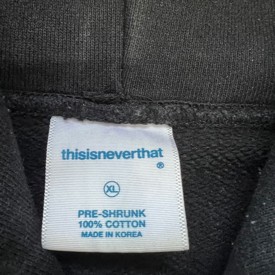 XL) 디스이즈네버댓 블랙 후드티 후드티셔츠 상품이미지4