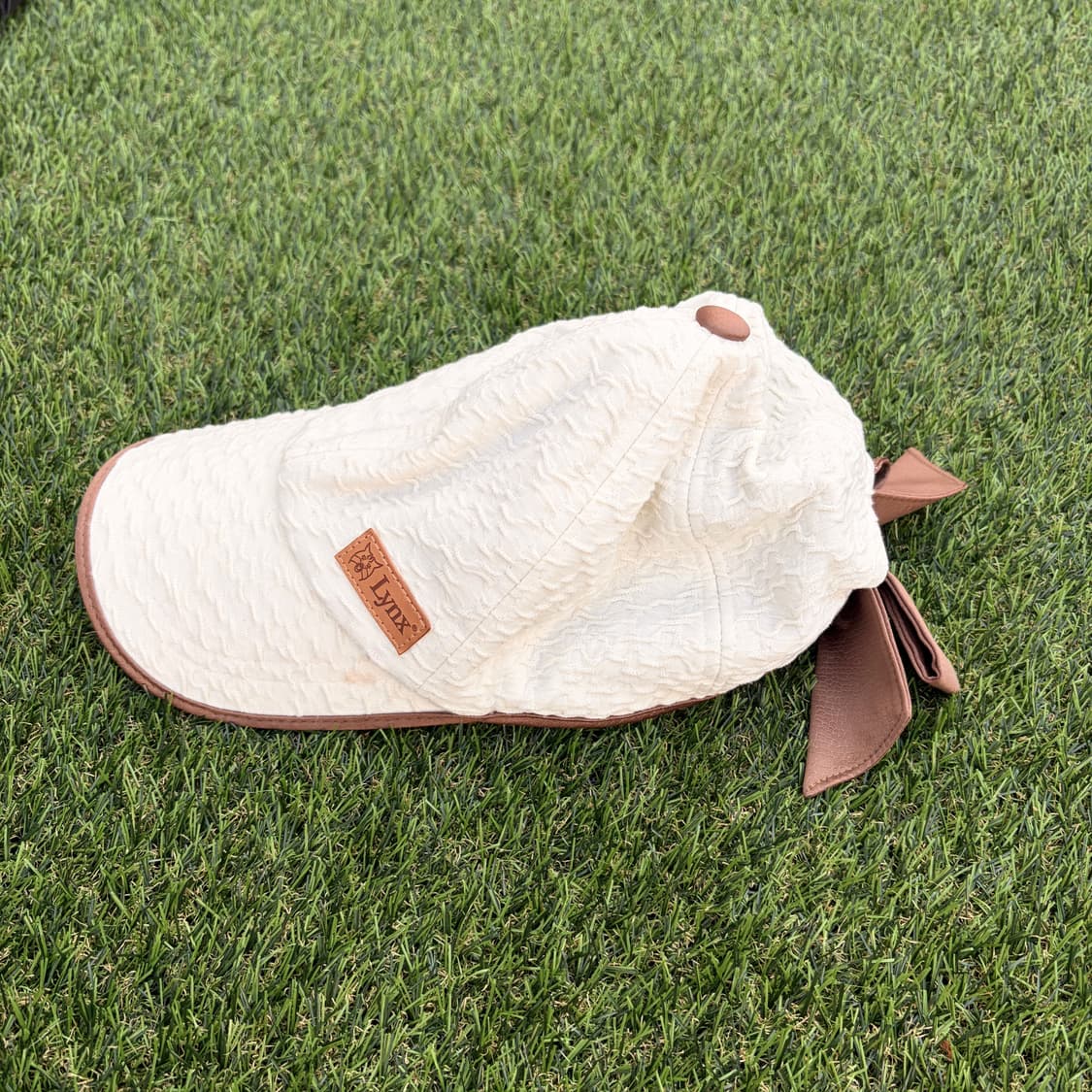 LYNX링스 빅리본 아이보리 캡 상품이미지2