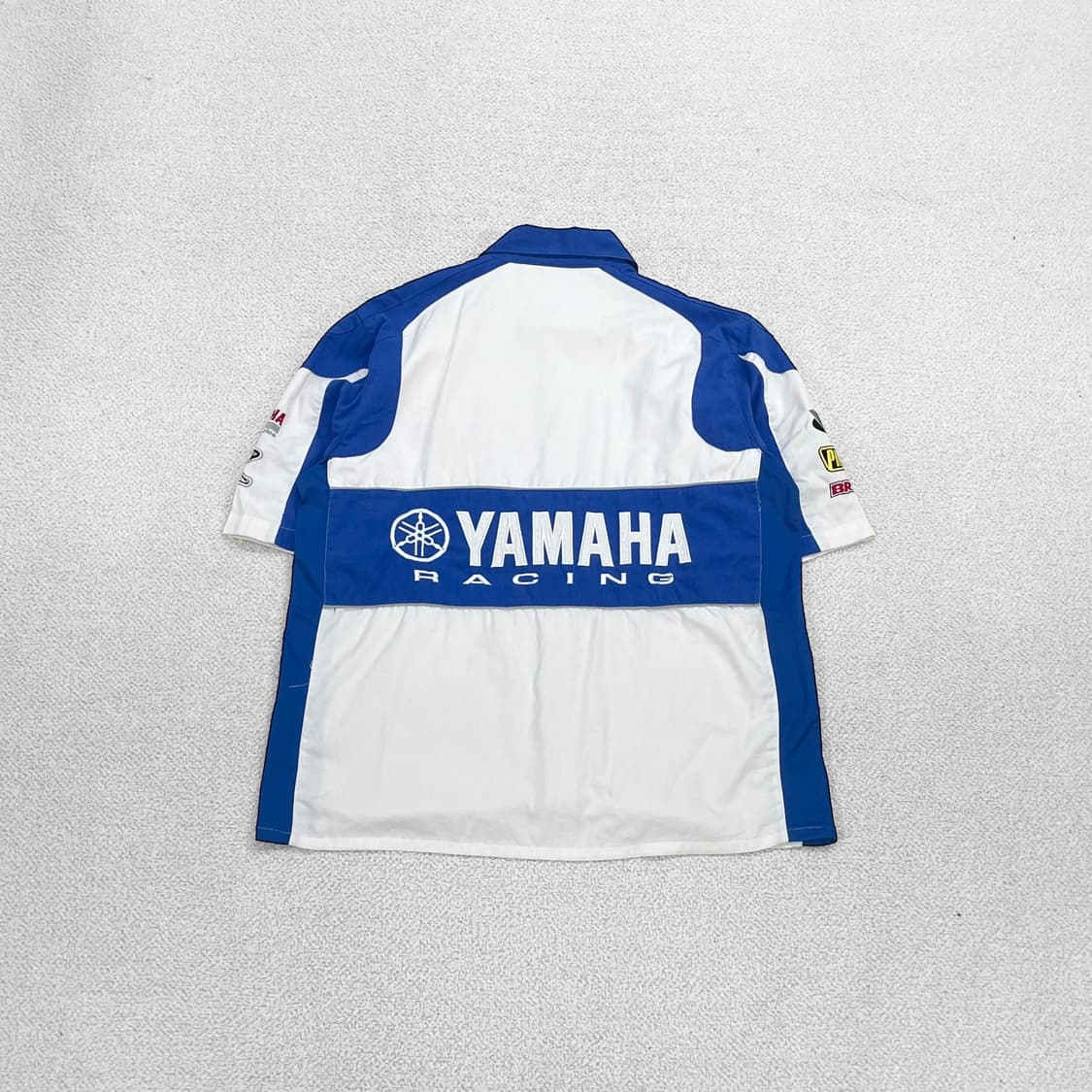 야마하 Yamaha 레이싱 팀 엠브로이드 반팔 셔츠 자켓 상품이미지2