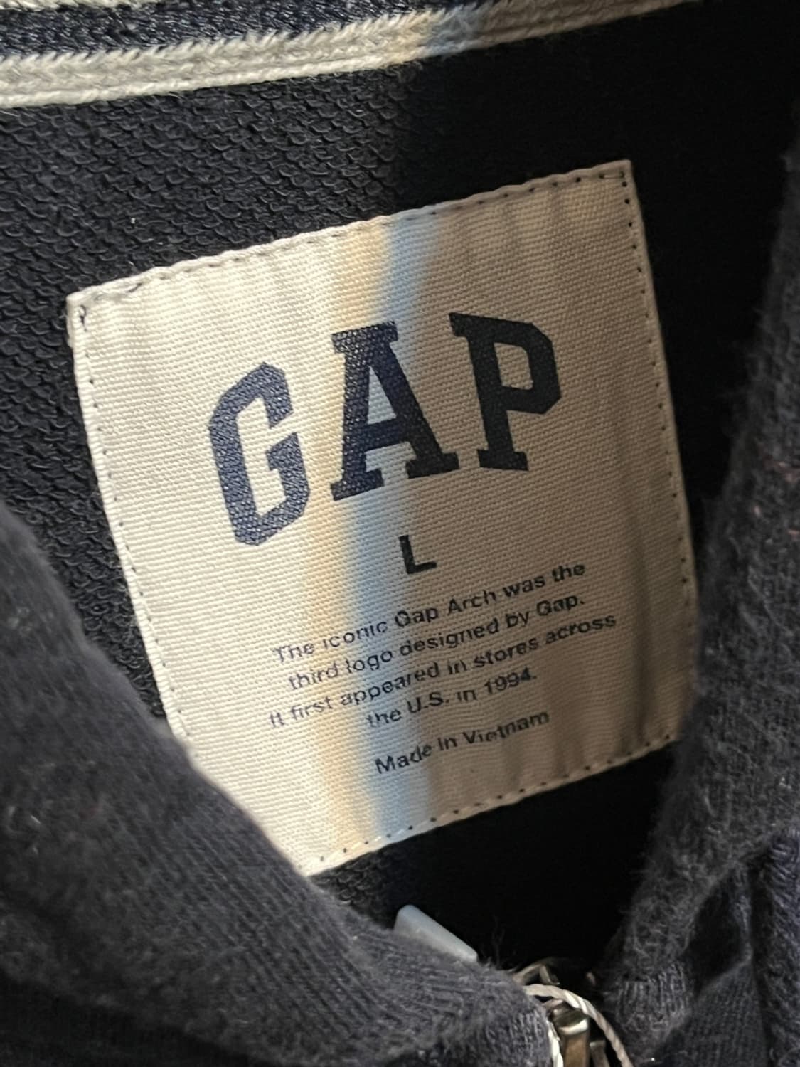 [L] 갭 로고 후드 집업 (350) 상품이미지3