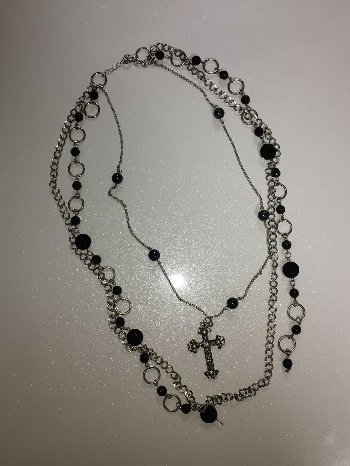 layered cross necklace 상품이미지2