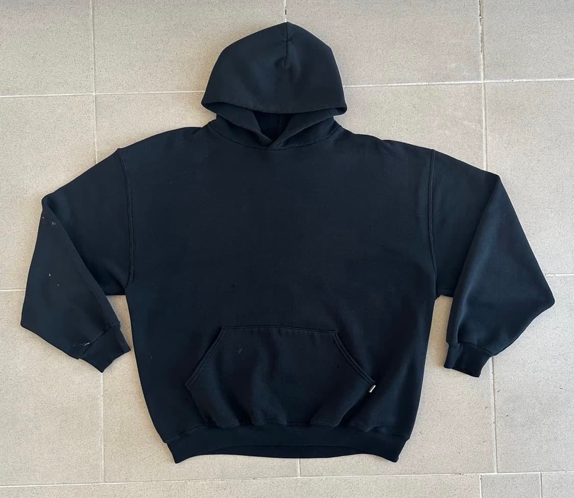 00s 빈티지 러셀 후드 블랙 XL 디스트레스드 상품이미지1