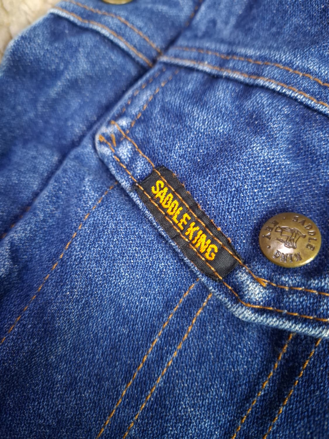 오리지날 80's SADDLE KING WESTERN 데님 쉐르파 자켓 상품이미지5