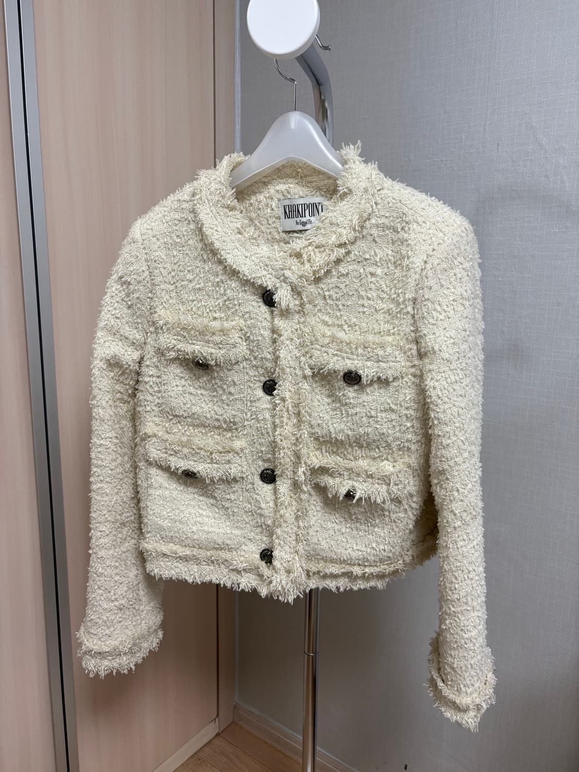 카키포인트 트위드 자켓 상품이미지4