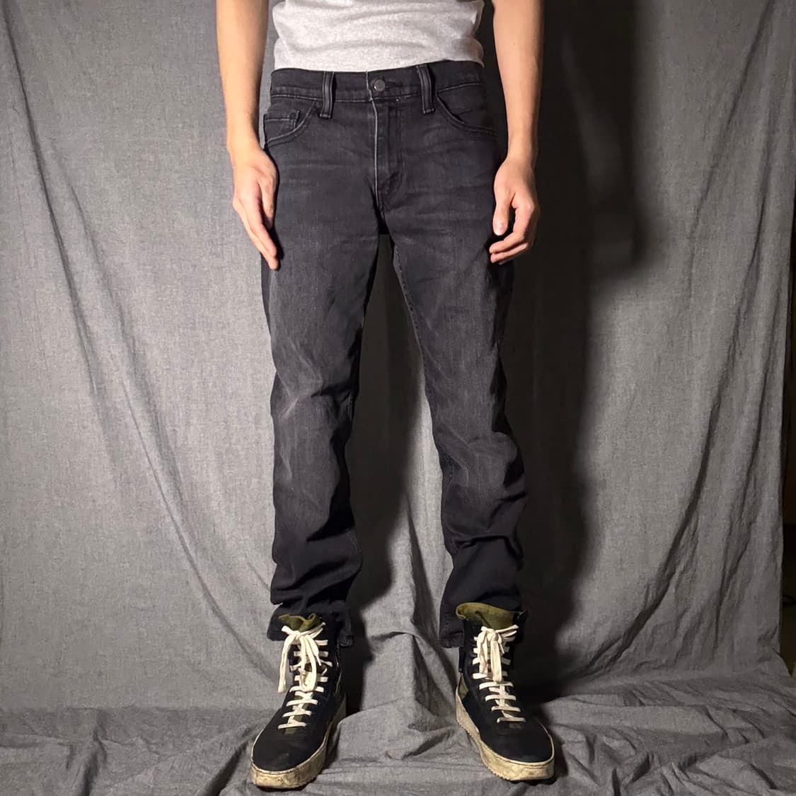 리바이스 511 블랙 데님 팬츠 슬림핏 상품이미지3