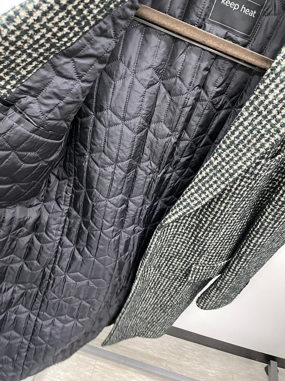 105) 마에스트로 딥그린 트위드 울코트  상품이미지8