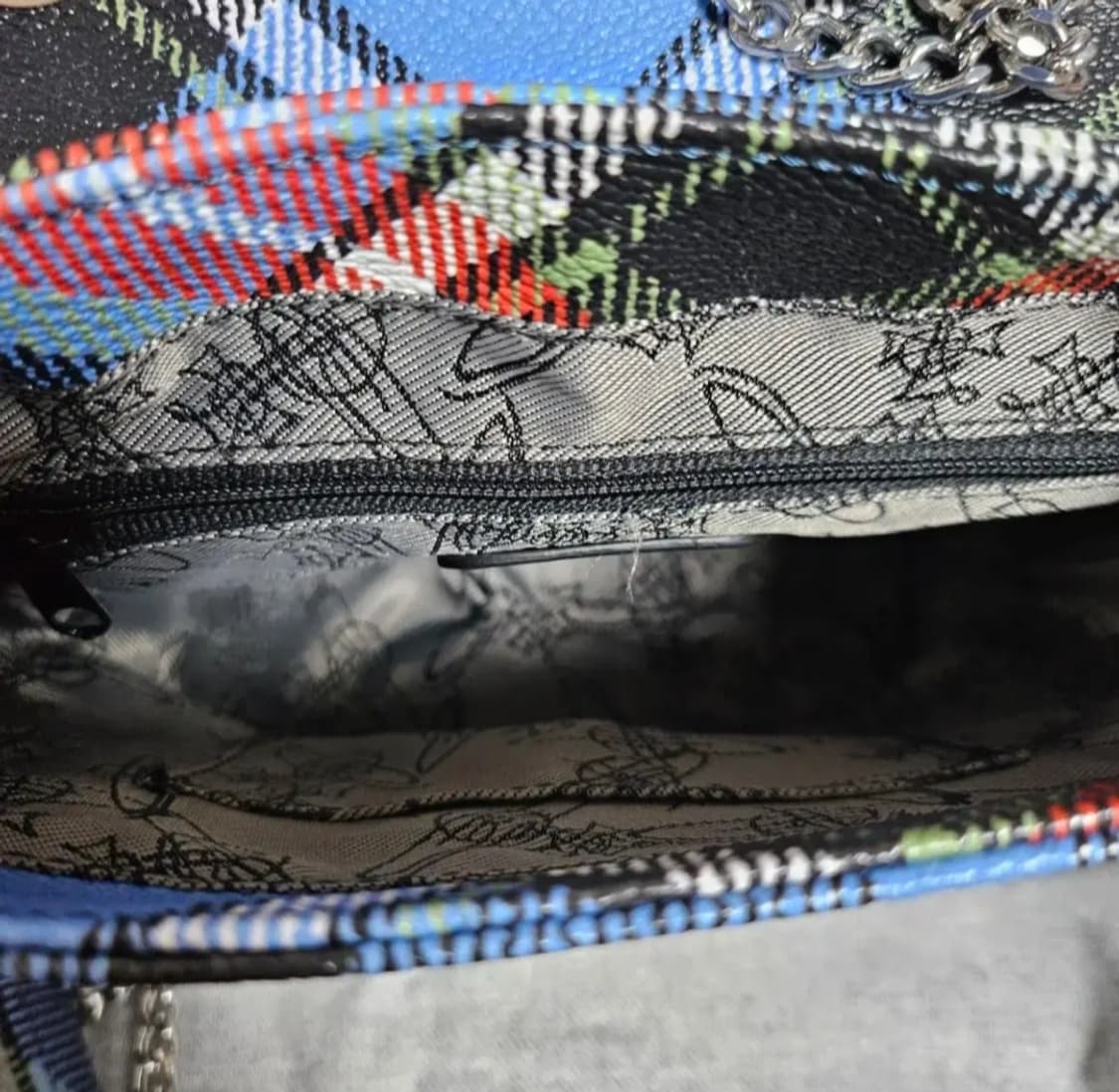 (새상품) 비비안웨스트우드 체크 플랩 스몰 체인백 상품이미지7