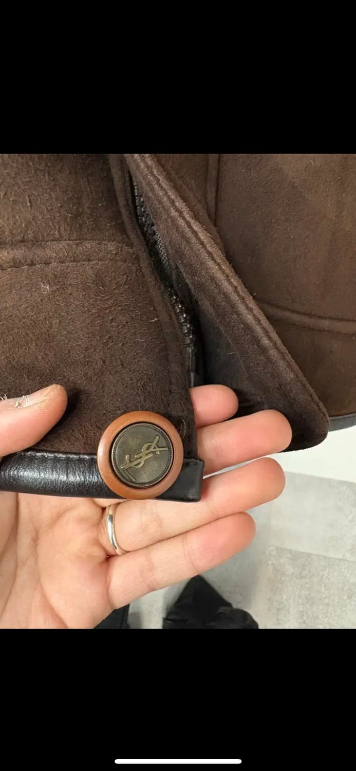 입생로랑 양가죽 스웨이드 무스탕 자켓 H1073 상품이미지5