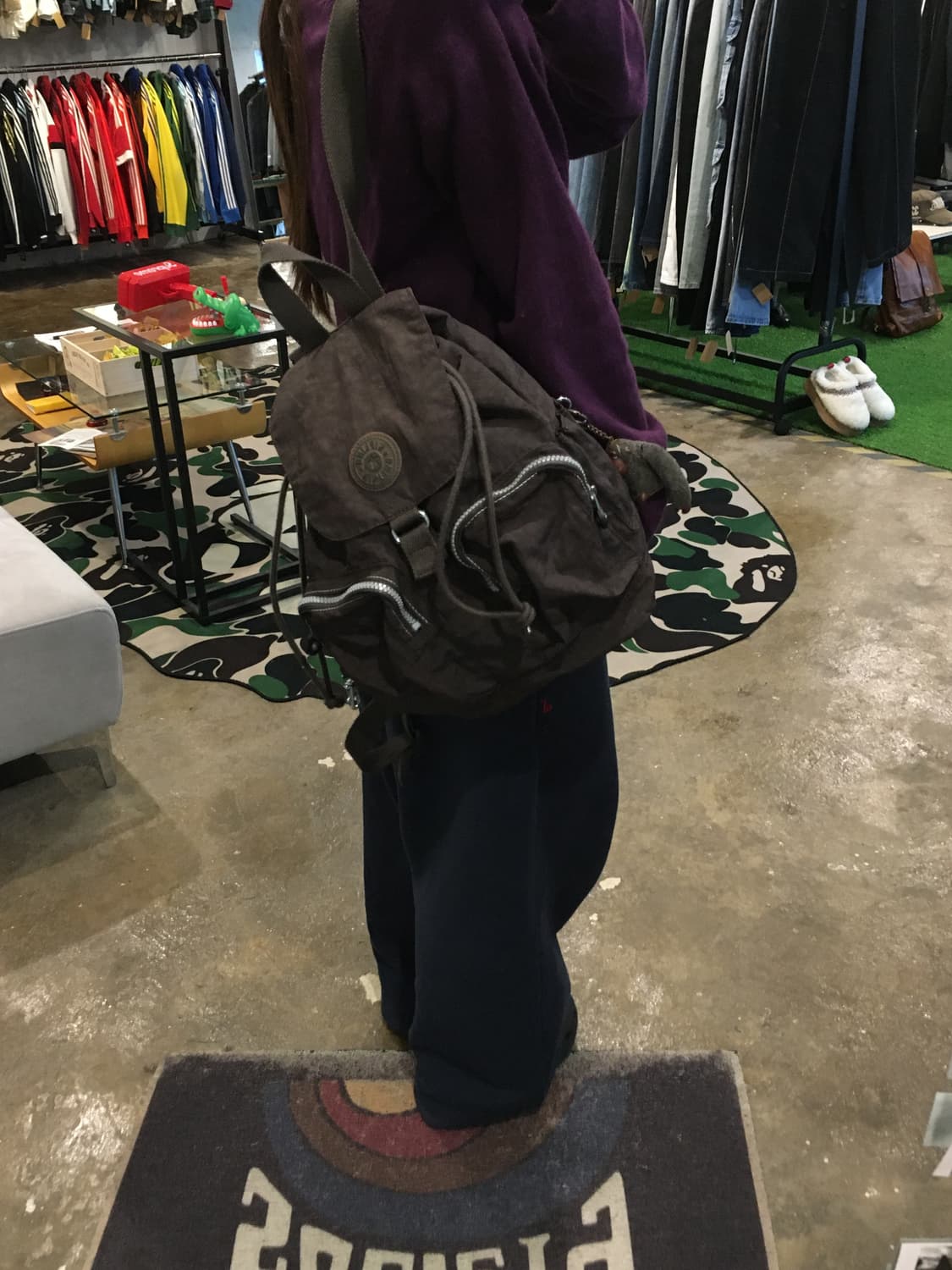 키플링 복조리 백팩 초콜릿색상 상품이미지5