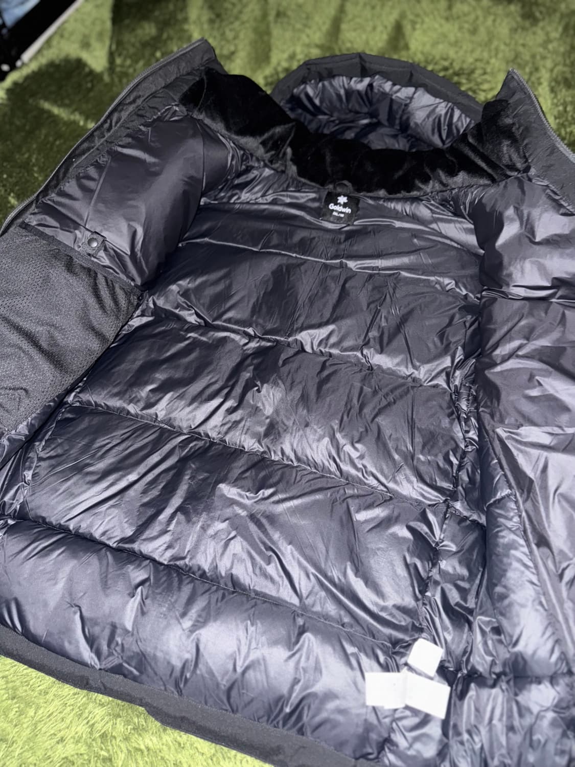 [XXL] Goldwin 골드윈 스키 하이브리드 다운 자켓 패딩 블랙 상품이미지4