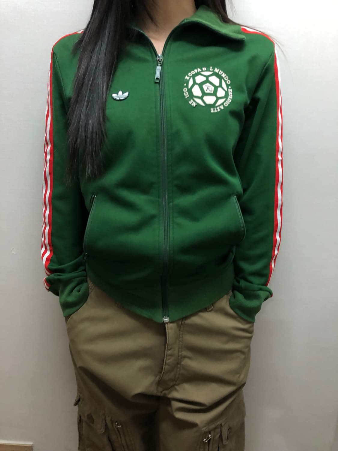 빈티지 아디다스 멕시코 그린 져지 상품이미지1