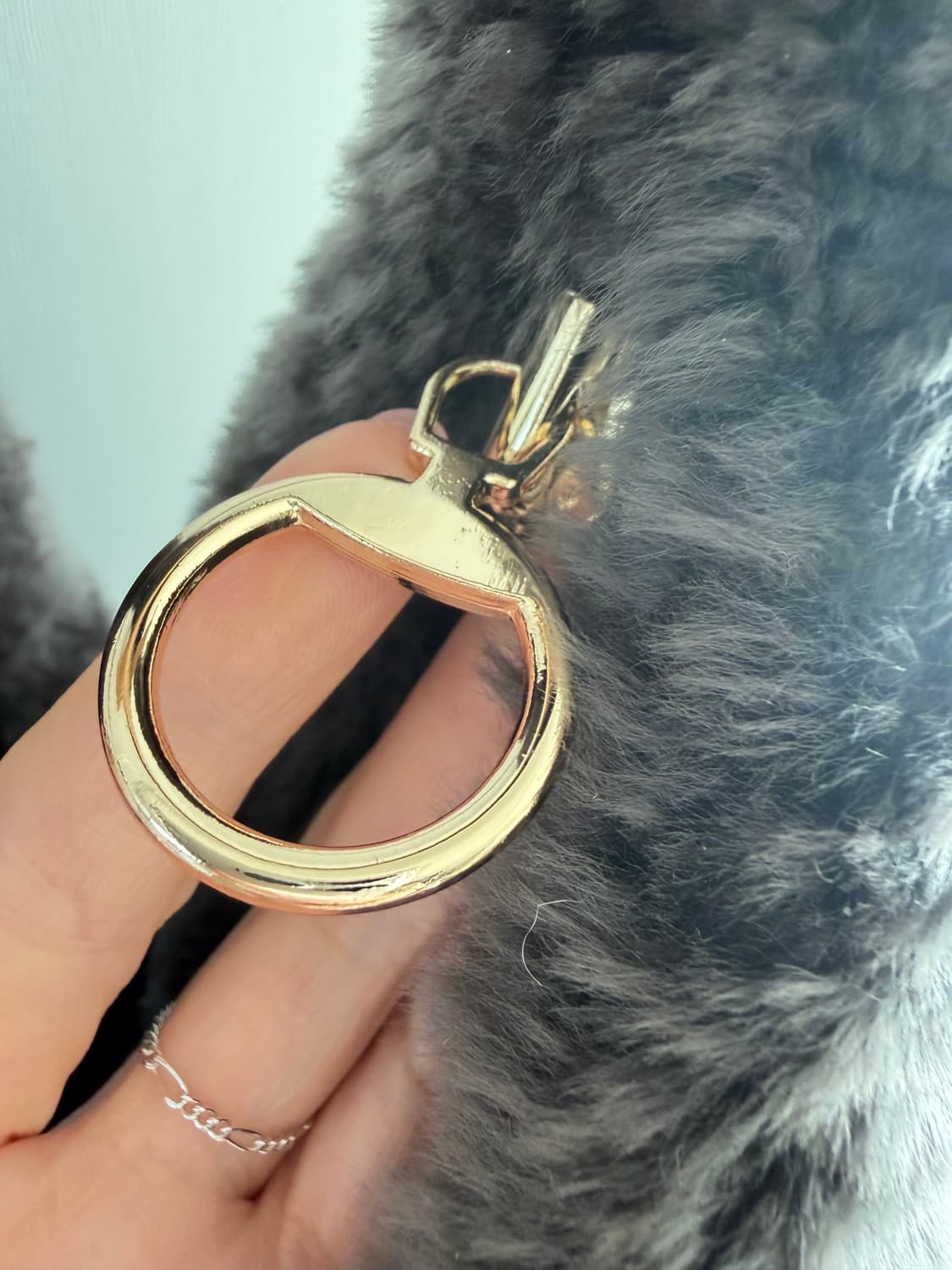 리얼 양퍼 레더 호보 크로스백 상품이미지2