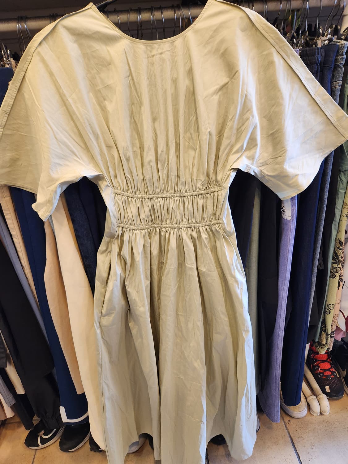 COS 개더드 오픈백 미디 드레스 새제품  상품이미지2