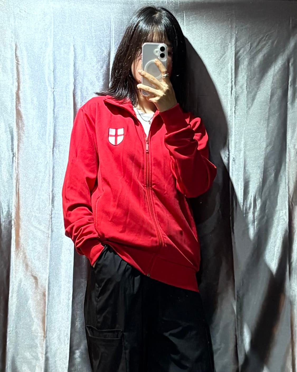 M Adidas 아디다스 파이어버드 잉글랜드 레드 트랙탑 상품이미지1