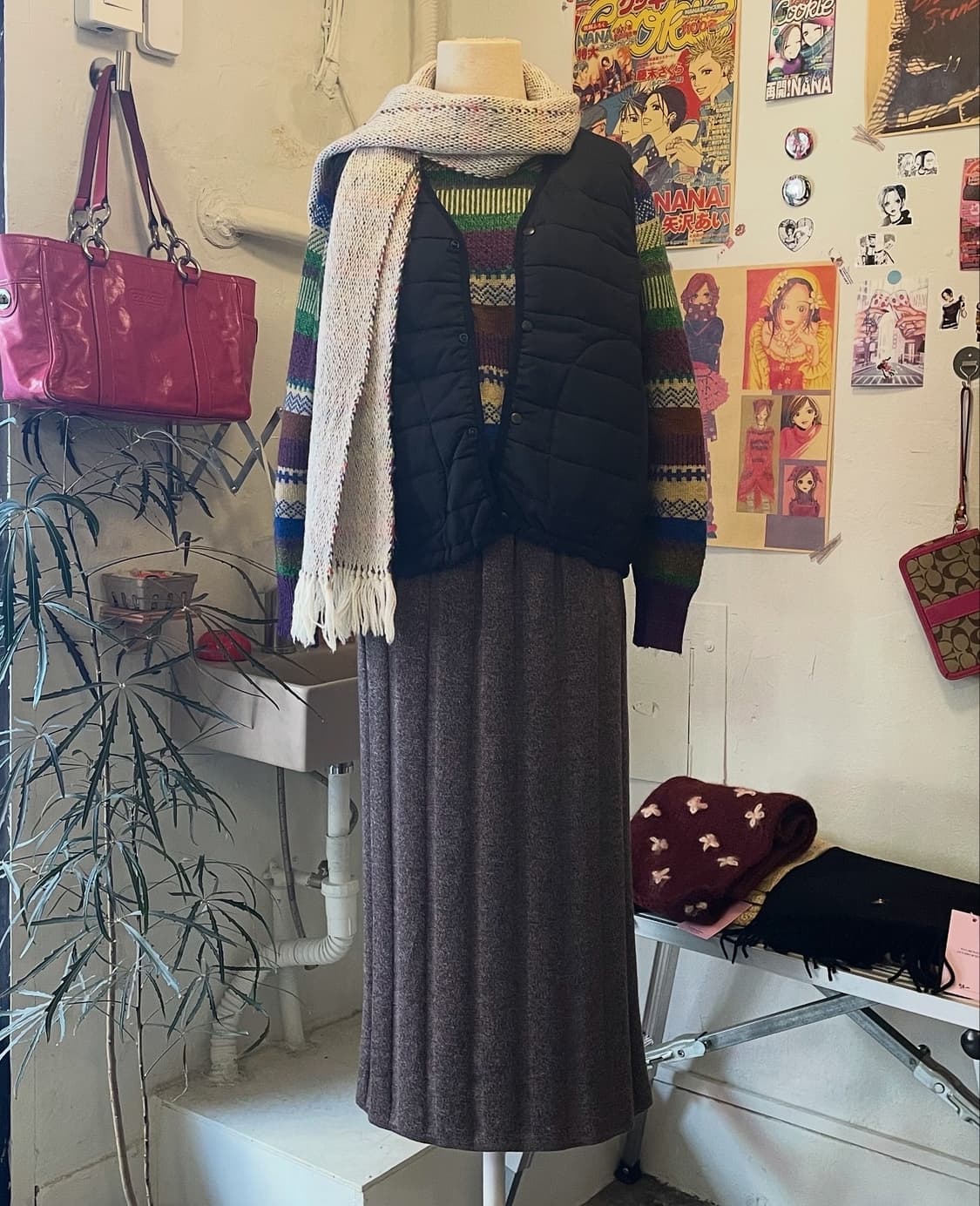 아이보리 멜란지 머플러 [무배] 상품이미지3