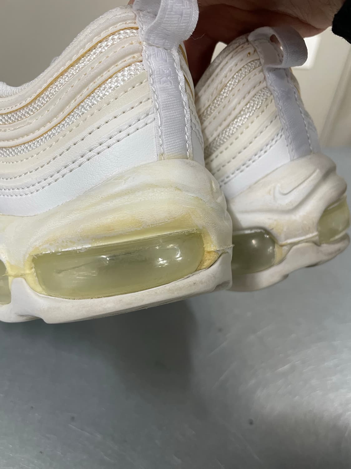 나이키 에어맥스97 화이트 망고 240 상품이미지7