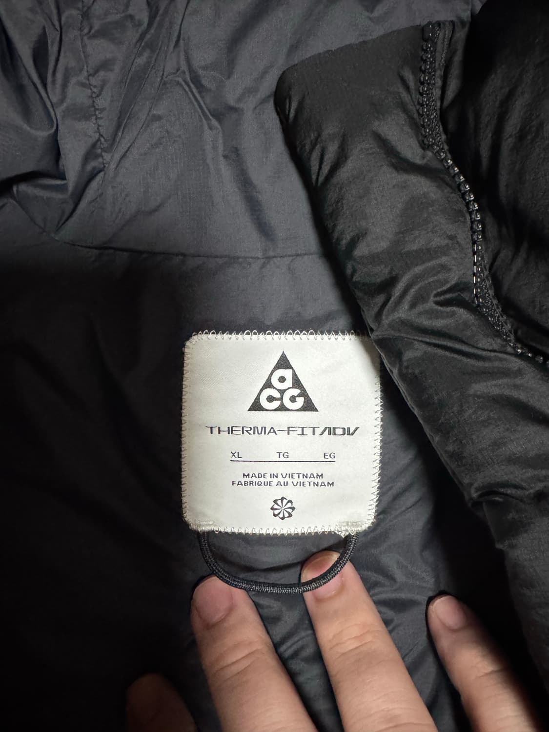 나이키 루나레이크 acg 패딩 자켓 블랙 아시아 XL 구형 상품이미지2