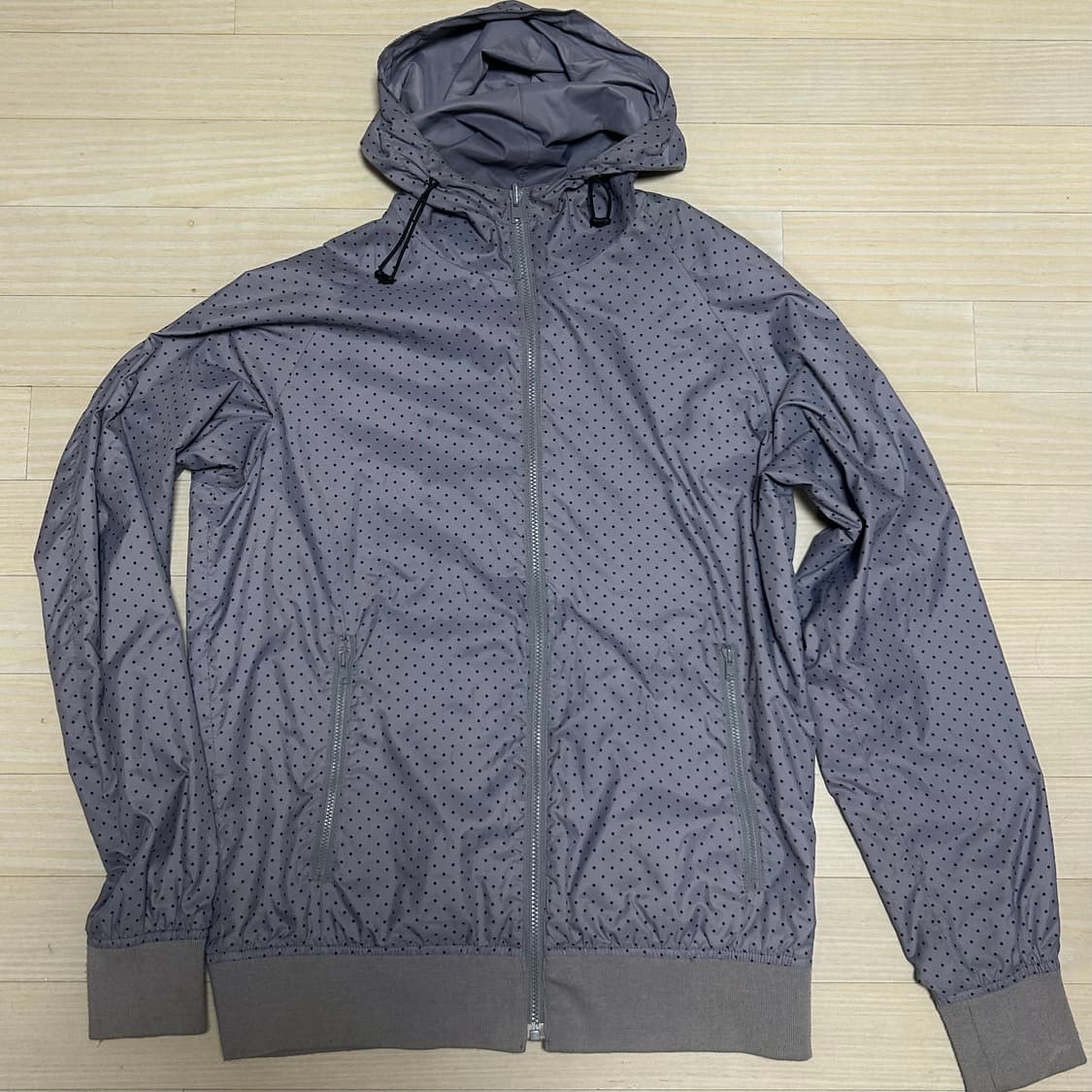 빈티지 연보라색 도트 바람막이 상품이미지1