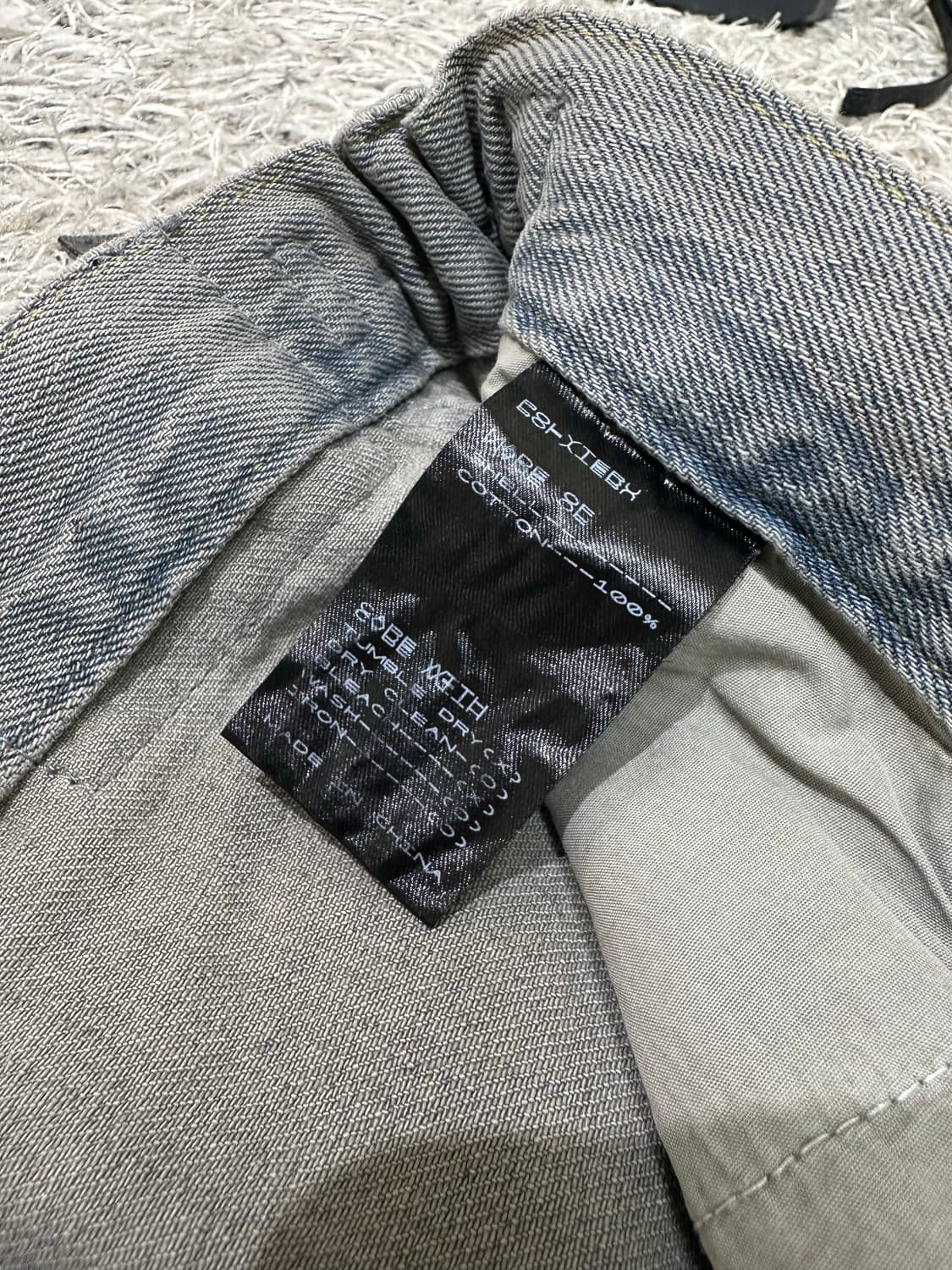 폴리테루 고시마 데님 팬트 블루 그레이 상품이미지5