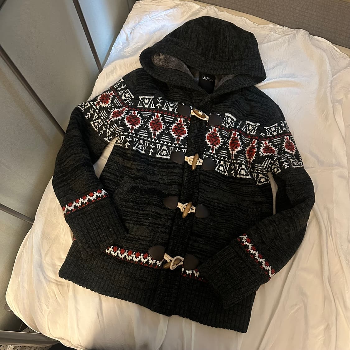 Vintage 모리걸 너드 코위찬 노르딕 떡볶이 집업 상품이미지3