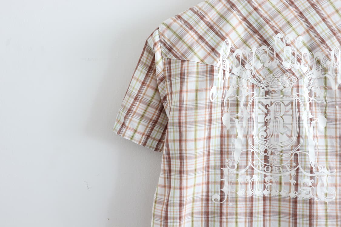vintage check western shirt 상품이미지7