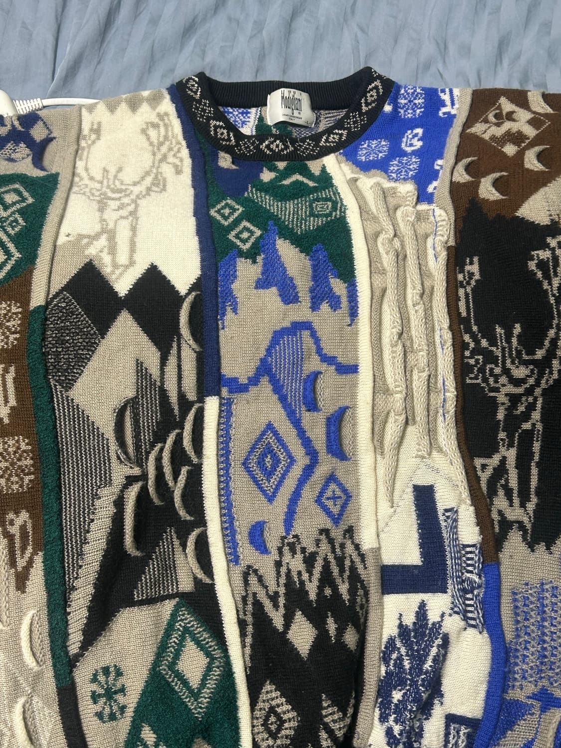 [VINTAGE] 모딜리아니(Modigliani) 입체 패턴 올드스쿨 니 상품이미지1