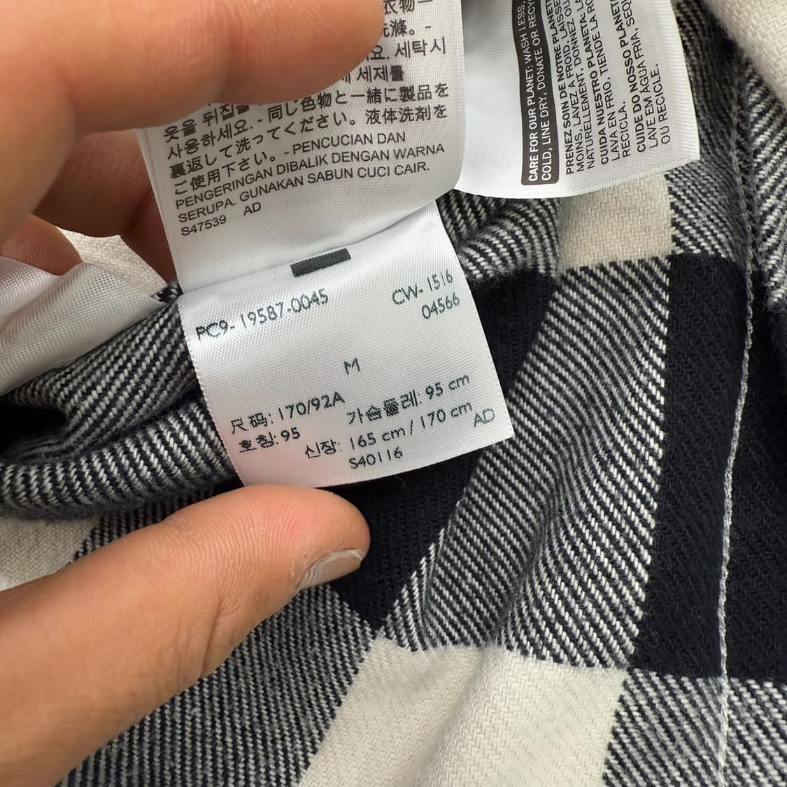 리바이스 플란넬 체크셔츠 r1934 상품이미지8