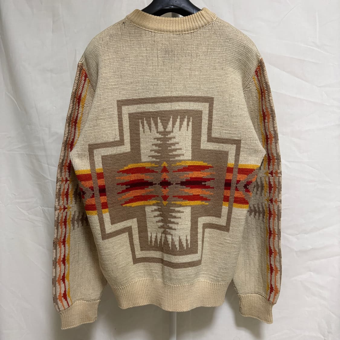 펜들턴 네이티브 패턴 버진 울 니트 스웨터 / 베이지, L 상품이미지5
