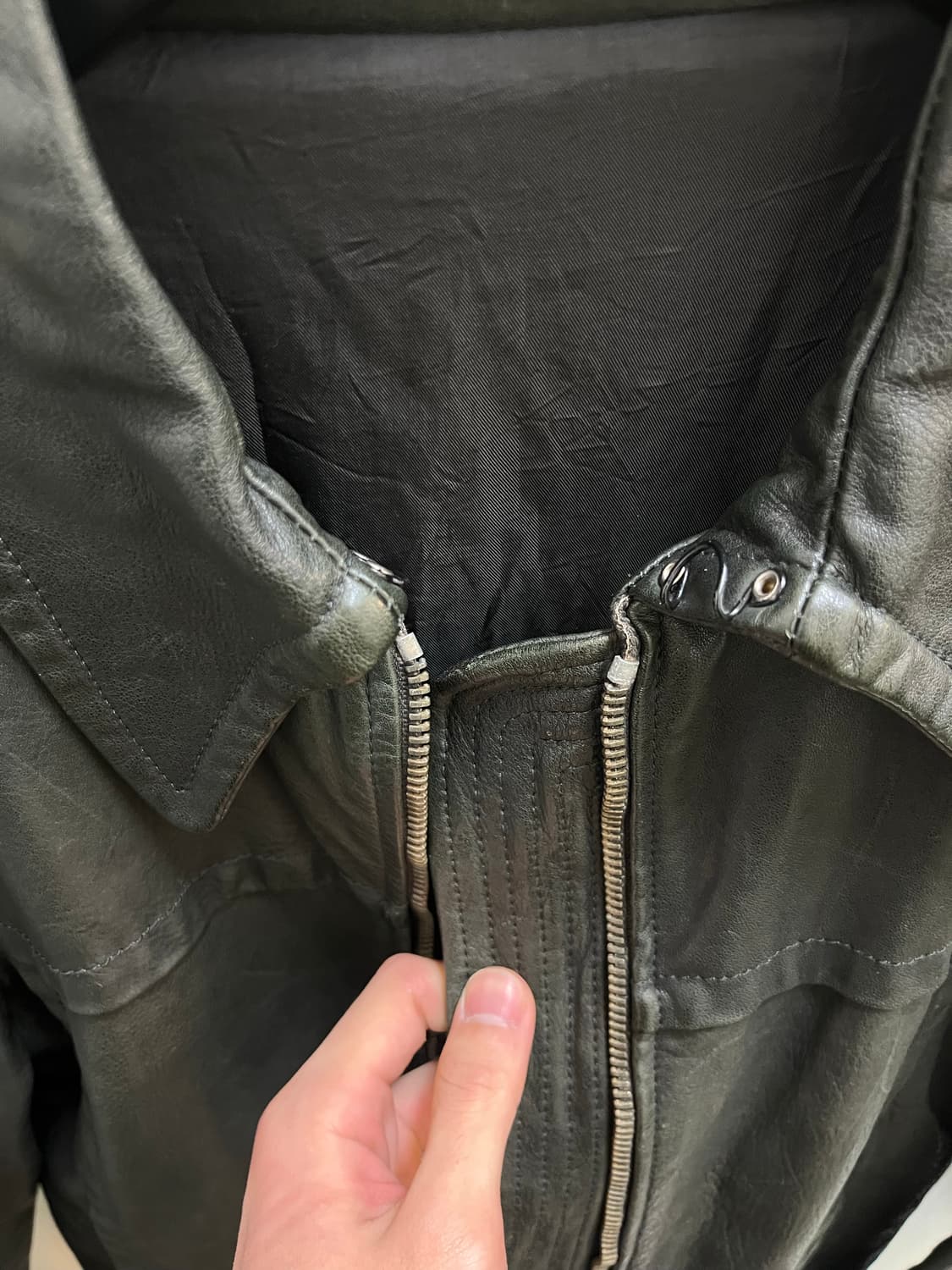 07 아카이브 릭오웬스 OLMAR&MIRTA 레더 자켓 상품이미지10