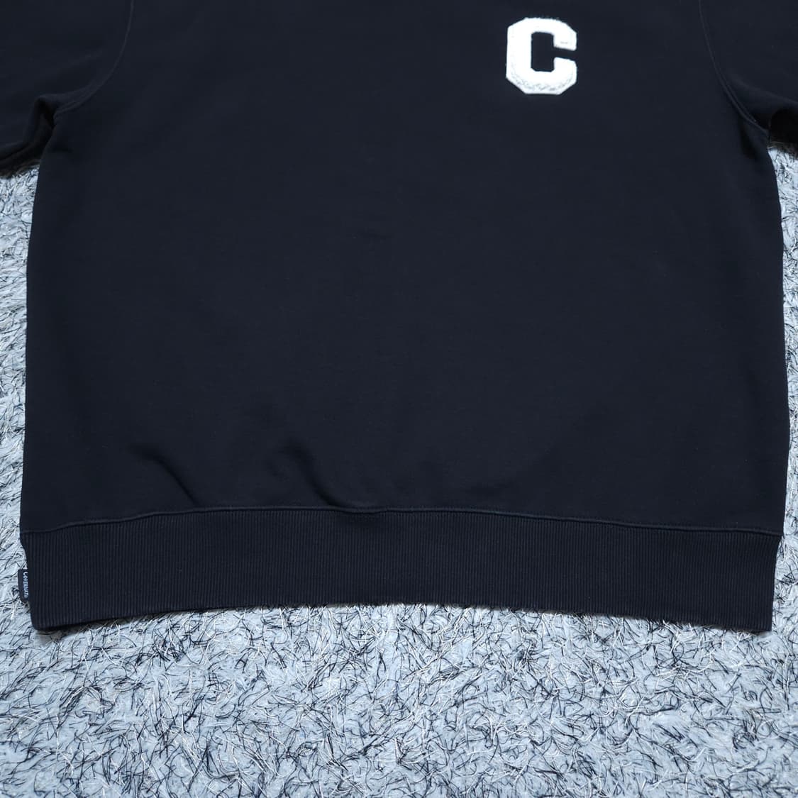 커버낫) XL 남자 C로고 맨투맨 블랙 / 왕눈이샵 상품이미지5