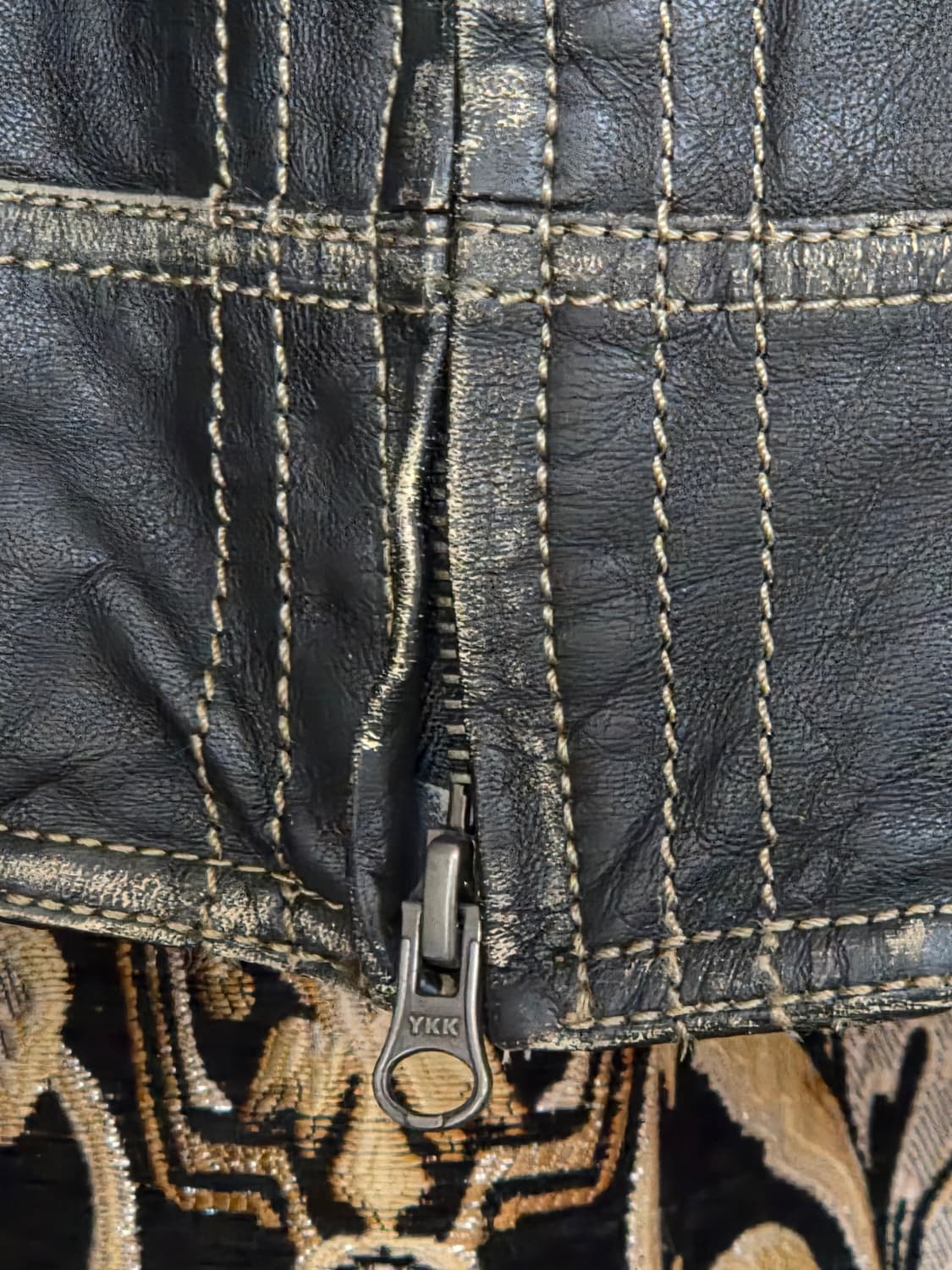 [정품] 할리데이비슨 샘플 바이커 레더 바시티 자켓 상품이미지4