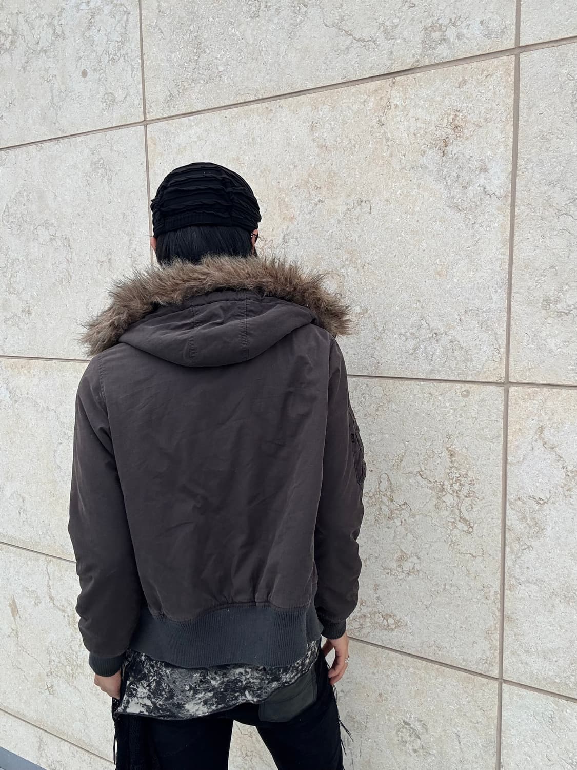 “Alpha industries” Fur Hoodie Flight Jac 상품이미지4