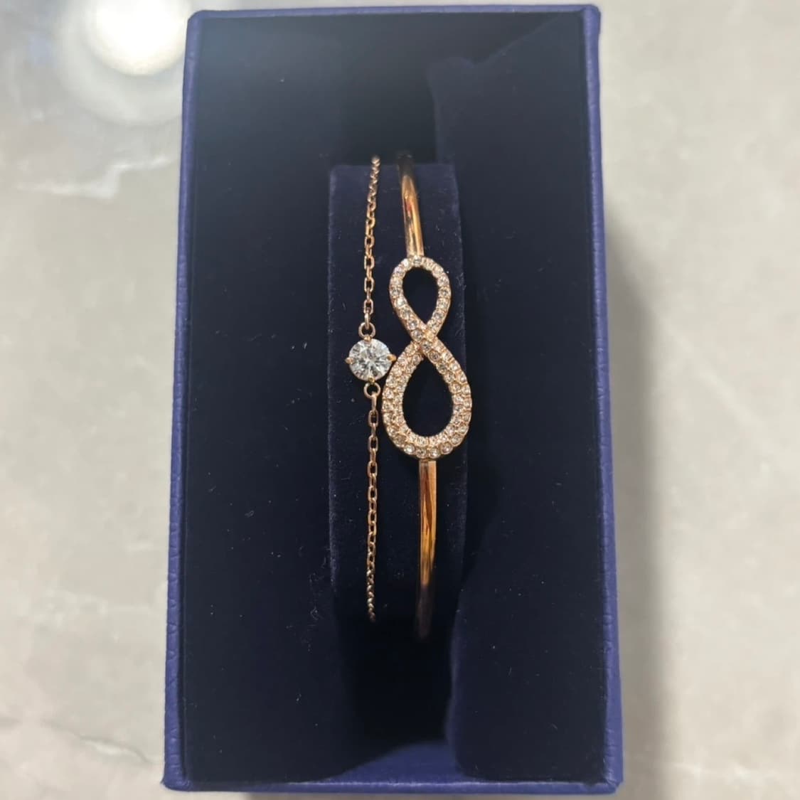 스와로브스키 인피니티 로즈골드 팔찌 ( 새제품 ) 상품이미지2