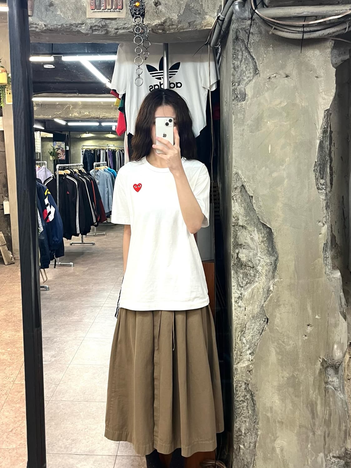 꼼데가르송 반팔티 화이트 L #csz2568 상품이미지2