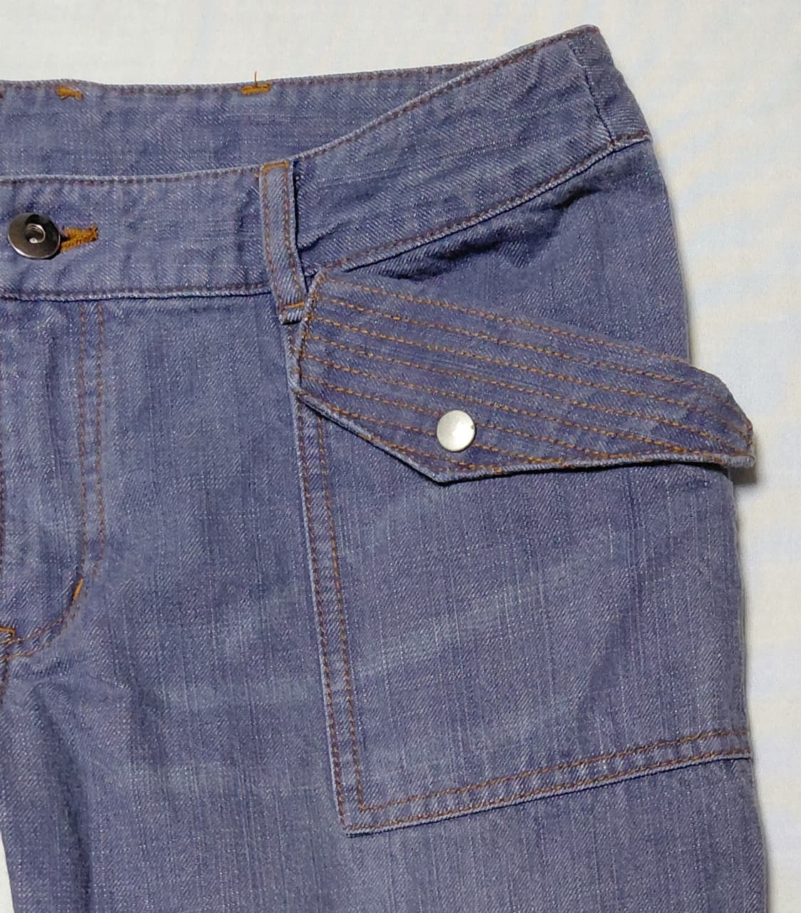[희귀/30~31] 빈티지 EASTBOY 입체 절개 데님 팬츠 상품이미지3