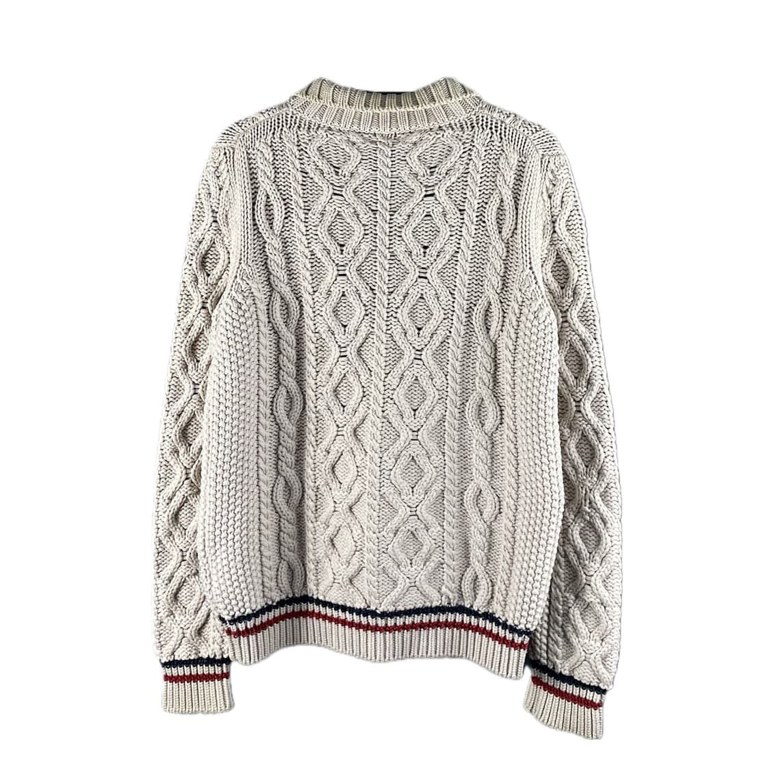 [L] 몽클레어 와펜로고 케티블 꽈배기 니트 가디건 상품이미지2