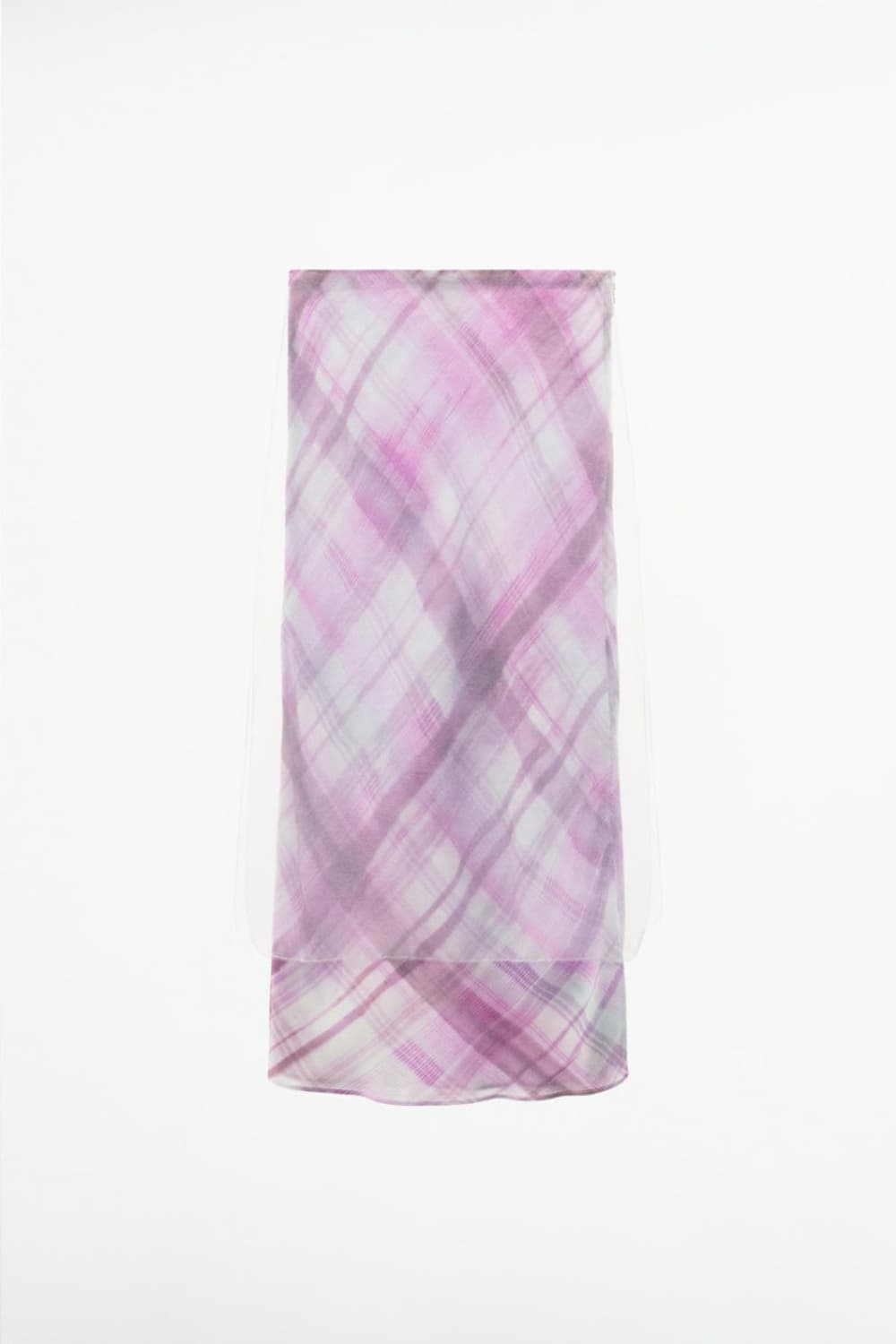 자라 오간자 체크 스커트 M사이즈 9016 124 상품이미지2