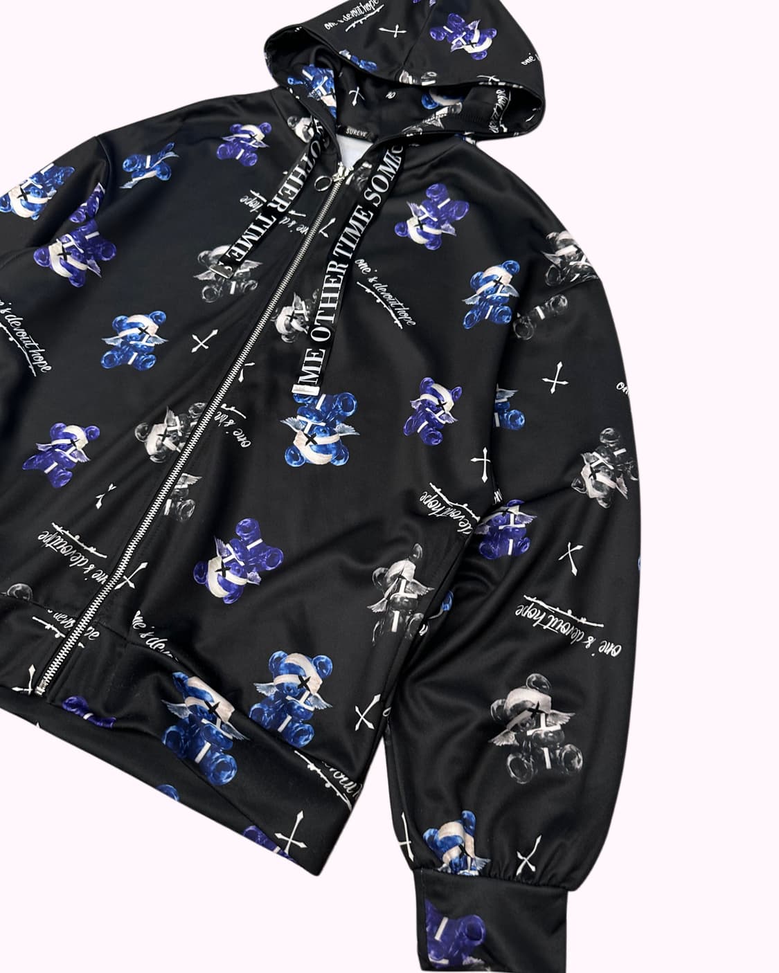 goth bear hood zip-up 상품이미지4