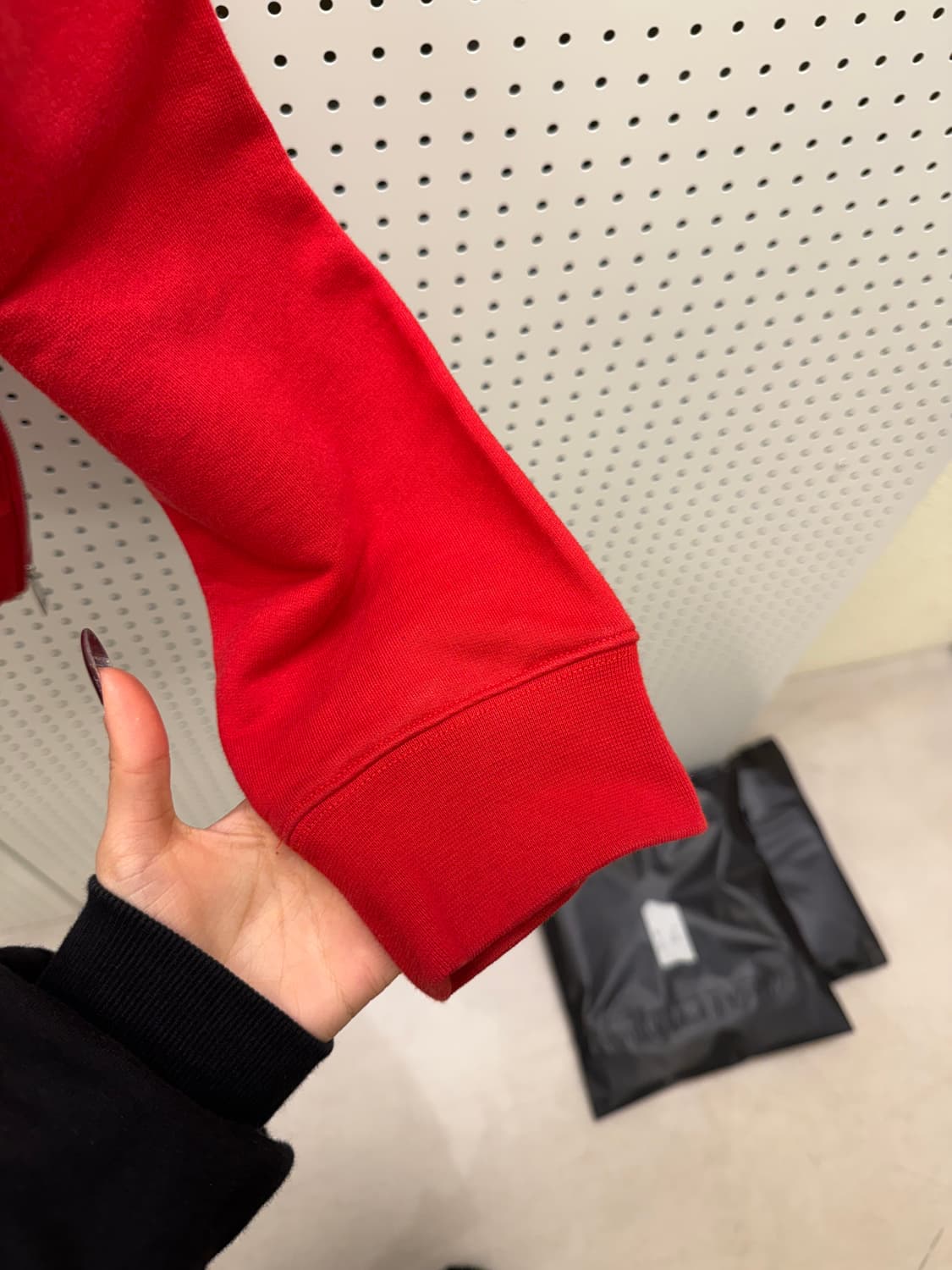 라프시몬스 레드 크루넥 스웻셔츠 U1435 상품이미지4