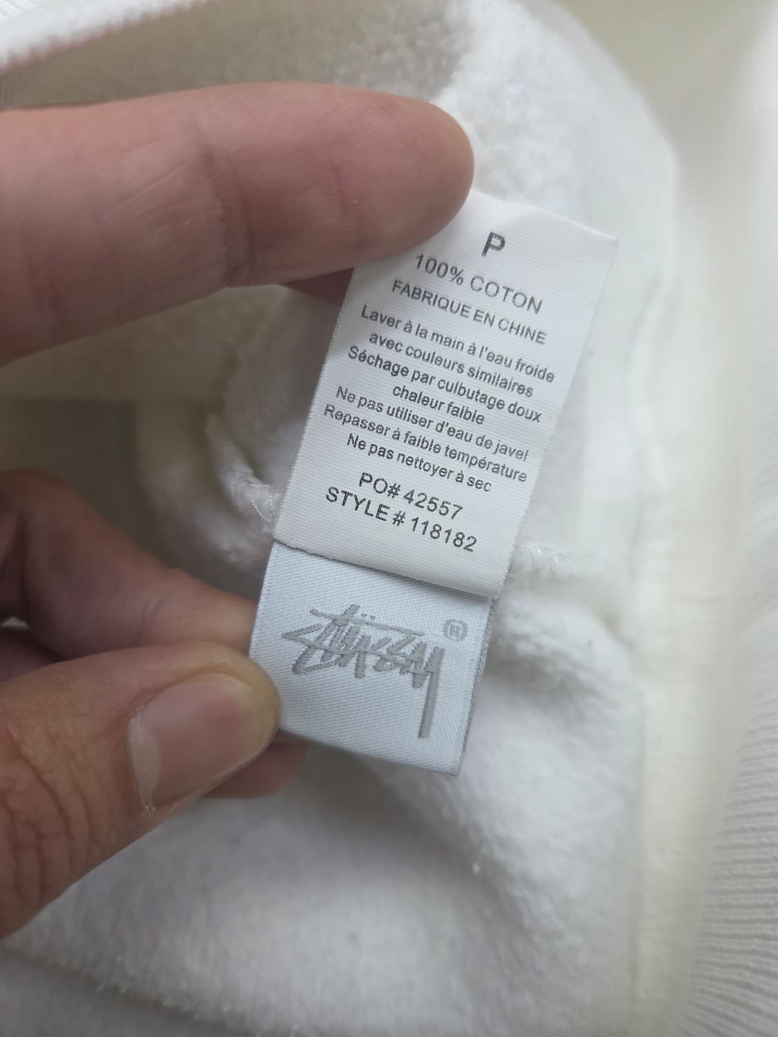 스투시 자수 로고 후드 s 상품이미지6