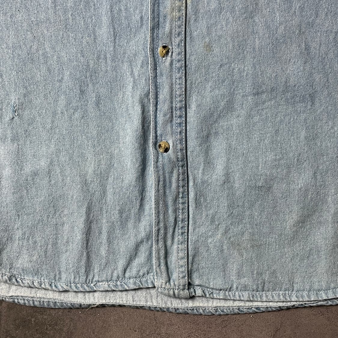 PRAIRIE MOUNTAIN 빈티지 코튼 데님 셔츠 A00590 상품이미지5