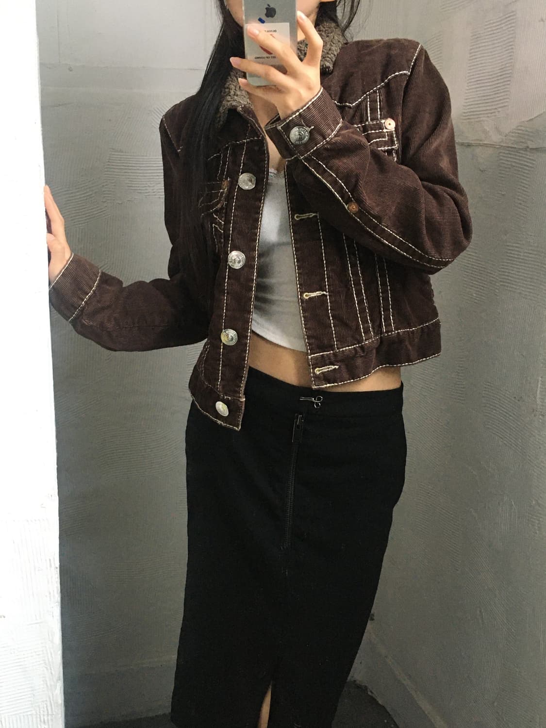 True Religion 트루릴리전 브라운컬러 코듀로이 웨스턴 자켓 상품이미지2