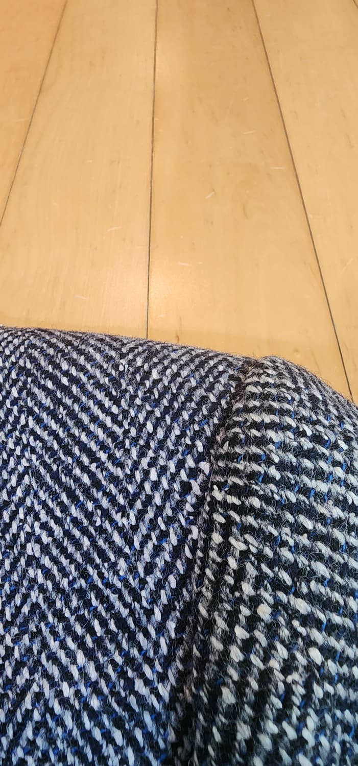 그레이 헤링본 트위드자켓 L 상품이미지7