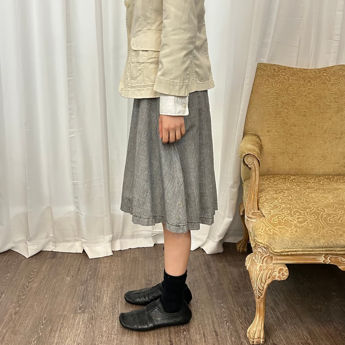 꼼 데 가르송 트리콧 ad2003 스트랩 스커트 상품이미지2