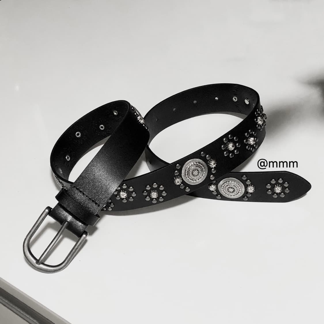 [Unisex] 웨스턴 찡 엠블럼 가죽벨트 상품이미지7