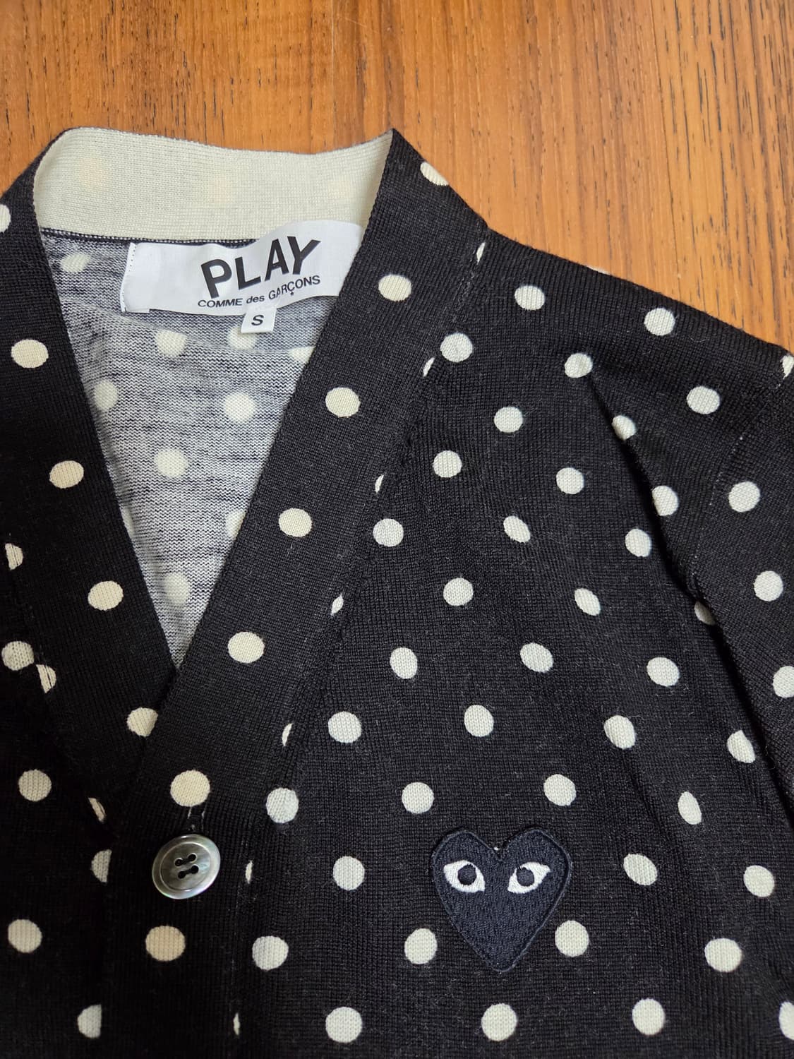 꼼데가르송 플레이 블랙 도트 가디건 상품이미지2