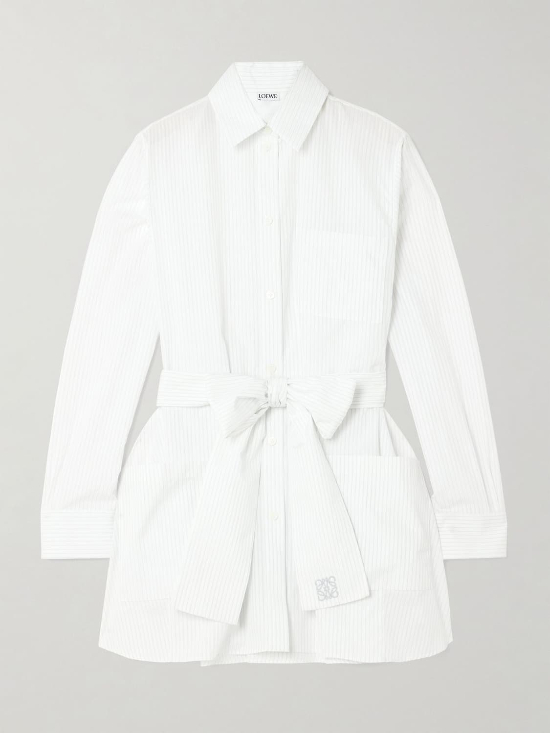 [에스파 윈터님 착용] 로에베 25ss 애너그램 스트라이프 벨트 셔츠 상품이미지6