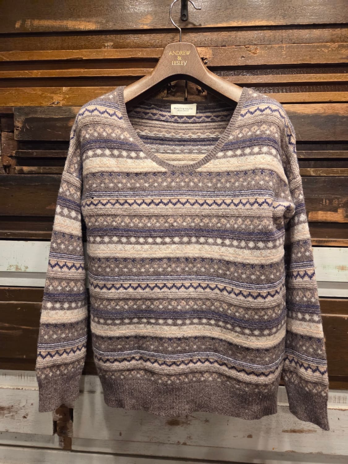 유나이티드 애로우 페어아일니트 상품이미지2