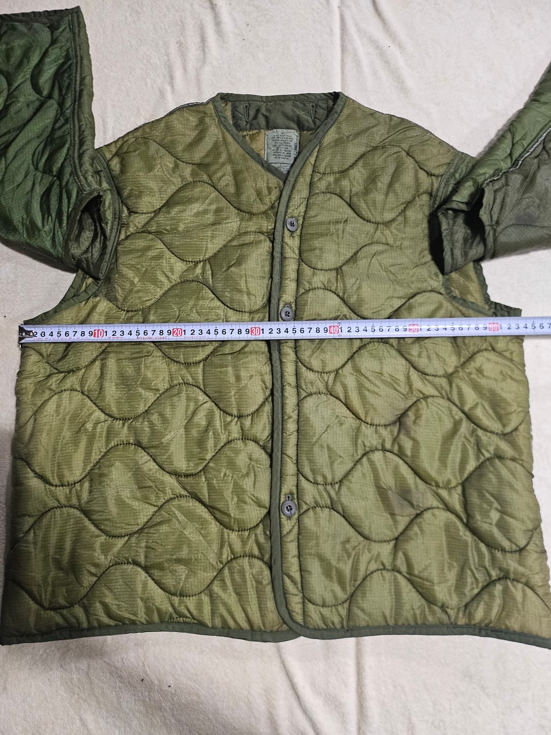 90s 미군오리지날 m65필드자켓 라이너 라지 상품이미지4